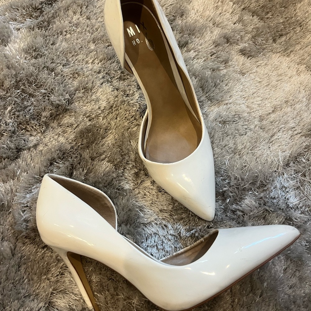 Mix No. 6 Beige and White Heels